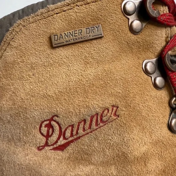 DANNER WOMEN'S MOUNTAIN 600 BROWN/RED Waterproof Vibram Size 9.5 - Picture 10 of 12